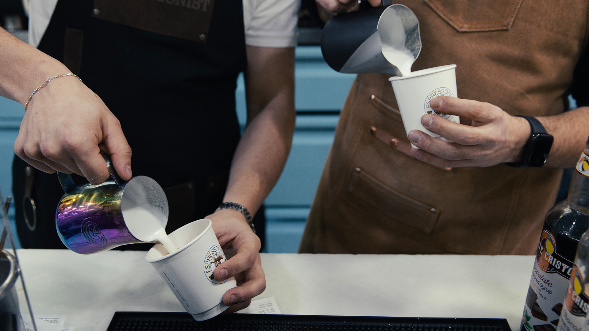 Espressonist baristas preparing coffee